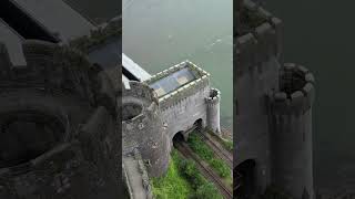 Conwy Castle Is this the best castle in North Wales shortvideo drone 4k shorts [upl. by Ardnaek958]