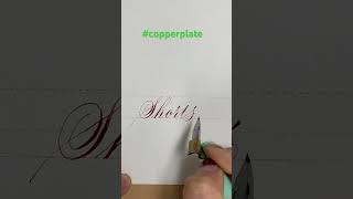 copperplate calligraphy handwriting calligraphy copperplate copperplatecalligraphy [upl. by Atenahs986]