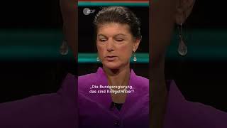 BSWChefin Wagenknecht Regierung als quotKriegstreiberquot  short shorts lanz [upl. by Aluino786]