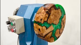 Woodturning  Jade and hardwood burls [upl. by Auliffe706]