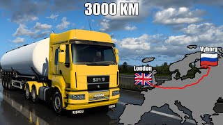 ETS2 Long Delivery Vyborg to London Russia to England  Euro Truck Simulator 2 [upl. by Shult]