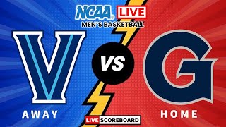 Villanova vs Georgetown  NCAA Mens Basketball Live Scoreboard [upl. by Januisz]