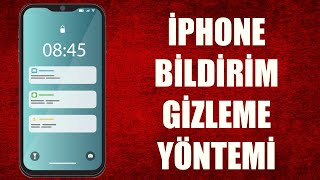 İPHONE EKRANDA MESAJ İÇERİĞİ GÖRÜNMESİN BİLDİRİM GİZLEME [upl. by Eatnahc]