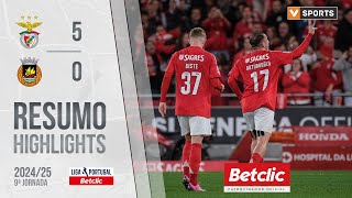 Resumo Benfica 50 Rio Ave Liga 2425 9 [upl. by Nemraciram529]