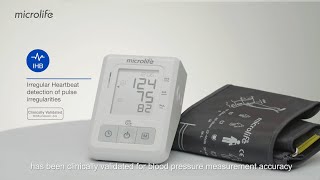 Microlife BP B2 Basic Blood pressure monitor with irregular heartbeat detection  EU Version [upl. by Tiphani747]