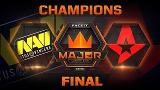 NaVi vs Astralis  Overpass FACEIT Major London 2018 [upl. by Ryann]