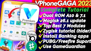 Full Guide  VphoneGaGa Gold latest Dual A71  A10  android 13 vphonegaga [upl. by Etnohs629]