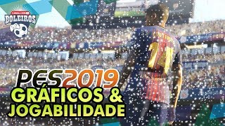 PES 2019  NOVOS GRÁFICOS E JOGABILIDADE NEVE CLIMA E MAIS OFICIAL [upl. by Schnurr]