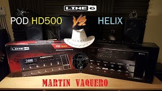 Line 6 POD HD500 vs Line 6 HELIX [upl. by Proctor]