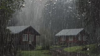 Duerme Instantáneamente con Lluvia Relajante en el Techo  Sonido de Lluvia en Bosque Brumoso  ASMR [upl. by Yadsnil]