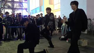 240103 kpop cover dance team 피 땀 눈물 BTS Hongdae busking [upl. by Elisee]