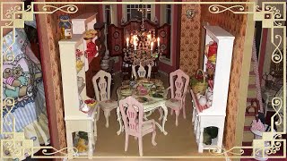 Dollhouses in Detail112 Scale Victorian Painted Lady Dollhouse Tour Part 4 Miniature Dining Room [upl. by Filomena]