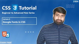 Fonts In CSS  How To Use and Import Google Fonts In Website [upl. by Epuladaug]