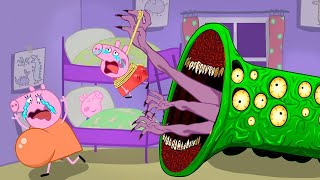 Apocalipsis zombi serpiente zombi gigante ¡Visita a la familia de Peppa por la noche Peppa Pig Div [upl. by Dupuis]