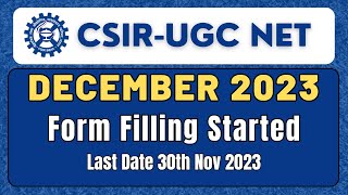 CSIR DEC 2023 Application Process Started  Registeration amp Form Filling  All Bout Chemistry [upl. by Alemat326]