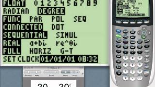 Radian vs Degree Mode on your TI84 Graphing Calculator  tiskillscom [upl. by Notslar]