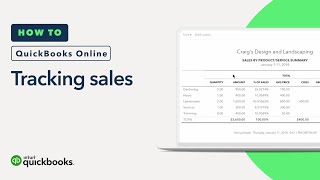 How to track your sales by product or service in QuickBooks Online Tutorial [upl. by Bowman]