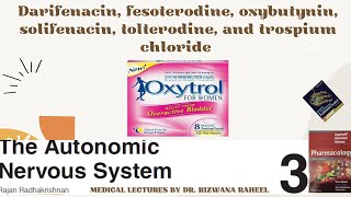 Darifenacin Fesoterodine Oxybutynin Oxytrol Solifenacin Tolterodine and Trospium Chloride [upl. by Hephzibah]