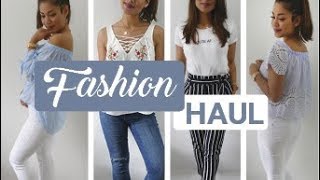 FASHION HAUL 2017 👘👠 ZARA Stradivarius Reserved amp Co [upl. by Aicileb]