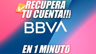 COMO RECUPERAR MI CONTRASEÑA DE BBVA MOVIL [upl. by Anitnas905]