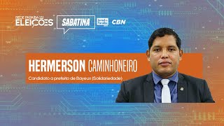 Eleições 2024 Sabatina com Hermerson Caminhoneiro Solidariedade candidato a prefeito de Bayeux [upl. by Amalberga]