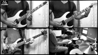 Pieces  Sum 41 Full Band CoverLesson with TABScore [upl. by Trip]