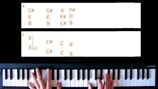 Piano Lesson Toto  Hold The Line  With Tabs [upl. by Athelstan616]