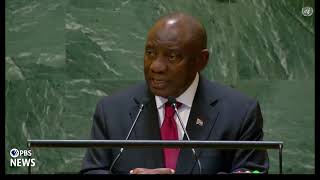 WATCH South African President Cyril Ramaphosa addresses 2024 UN General Assembly [upl. by Sheryle]