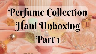 Perfume Collection Haul Part 1 perfume perfumes perfumecollection floralperfume perfumehaul [upl. by Ratha618]