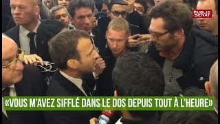 Macron  « Vous m’avez sifflé dans le dos depuis tout à lheure  » [upl. by Naquin]