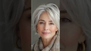 Elegant Hairstyles for Women over 60 Natural women over 60  over60style hairstyles [upl. by Lotz357]