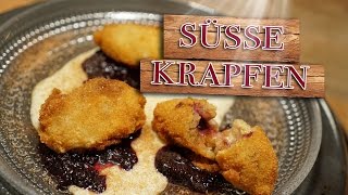 Milchreiskrapfen Vanillesoße amp Brombeeren [upl. by Nageet]