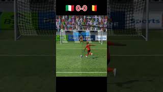 Italy Vs Belgium penalty shoot gameplay shorts [upl. by Kursh607]