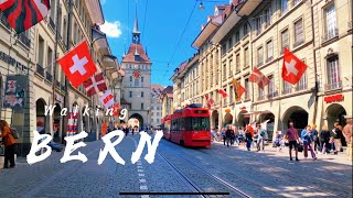 Beautiful Bern  Switzerland 🇨🇭 Walking Tour  4K [upl. by Anaeel]