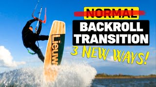 BOOST your BACKROLL Transition in Kitesurfing  3 NEW moves [upl. by Htesil]