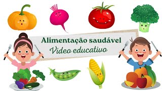 🍎Alimentação saudável Educação Infantil Vídeo educativo De onde vem os alimentos [upl. by Otte]