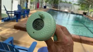 Firelex Wireless Pool Thermometer  Wireless Digital Pool Thermometer Floating [upl. by Oicneserc]