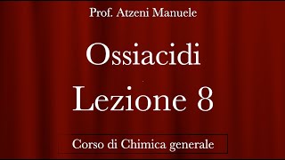 quotOssiacidiquot L8 ProfAtzeni ISCRIVITI [upl. by Eiro1]