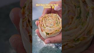 100 layers wala ONION PARATHA food recipe bharatzkitchen [upl. by Burnett]