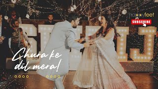 Chura Ke Dil Mera  Bride amp Groom Dance  Happy Feet Choreography [upl. by Kallista883]