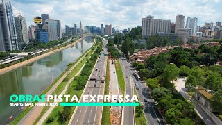 OBRAS DESVIO MARGINAL PINHEIROS SEGUE PRÓXIMO COMUNIDADE E COLÉGIO AVENUES UM DOS MAIS CAROS DO PAÍS [upl. by Riana]