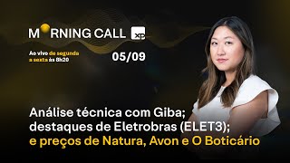 Análise técnica com Giba destaques de Eletrobras ELET3 preços de NATURA AVON e O BOTICÁRIO [upl. by Festa]