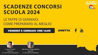 Scadenze concorsi scuola 2024 le tappe di gennaio come prepararsi al meglio [upl. by Anavrin]