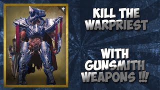 Tuer le Warpriest avec les Armes Blanches de lArmurier en Live [upl. by Montanez]