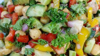 crunchy balsamic Mediterranean salad easy and healthy recipe  chef Dan TV [upl. by Thatcher697]