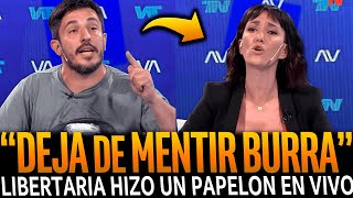 ¡LIBERTARIA REPITE MENTIRAS y QUEDA EN RIDICULO contra TRABAJADOR [upl. by Girardi]