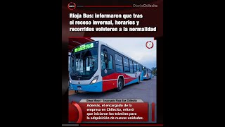 Rioja Bus informaron que tras el receso invernal horarios y recorridos volvieron a la normalidad [upl. by Delcina21]