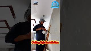 ceiling light installation ceiling light ceilinglight ceilinglights installation ytshort [upl. by Plath717]