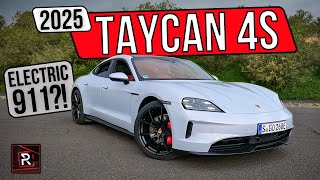 The 2025 Porsche Taycan 4S Is A Perfected Electric German Sport Sedan [upl. by Kciv]