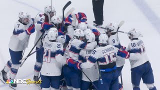 USA Hockey holds off Canada 65 in shootout to play for Youth Olympics gold medal  NBC Sports [upl. by Jamil]